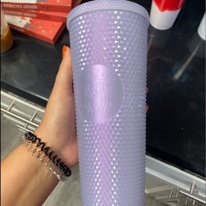 Holiday studded tumbler